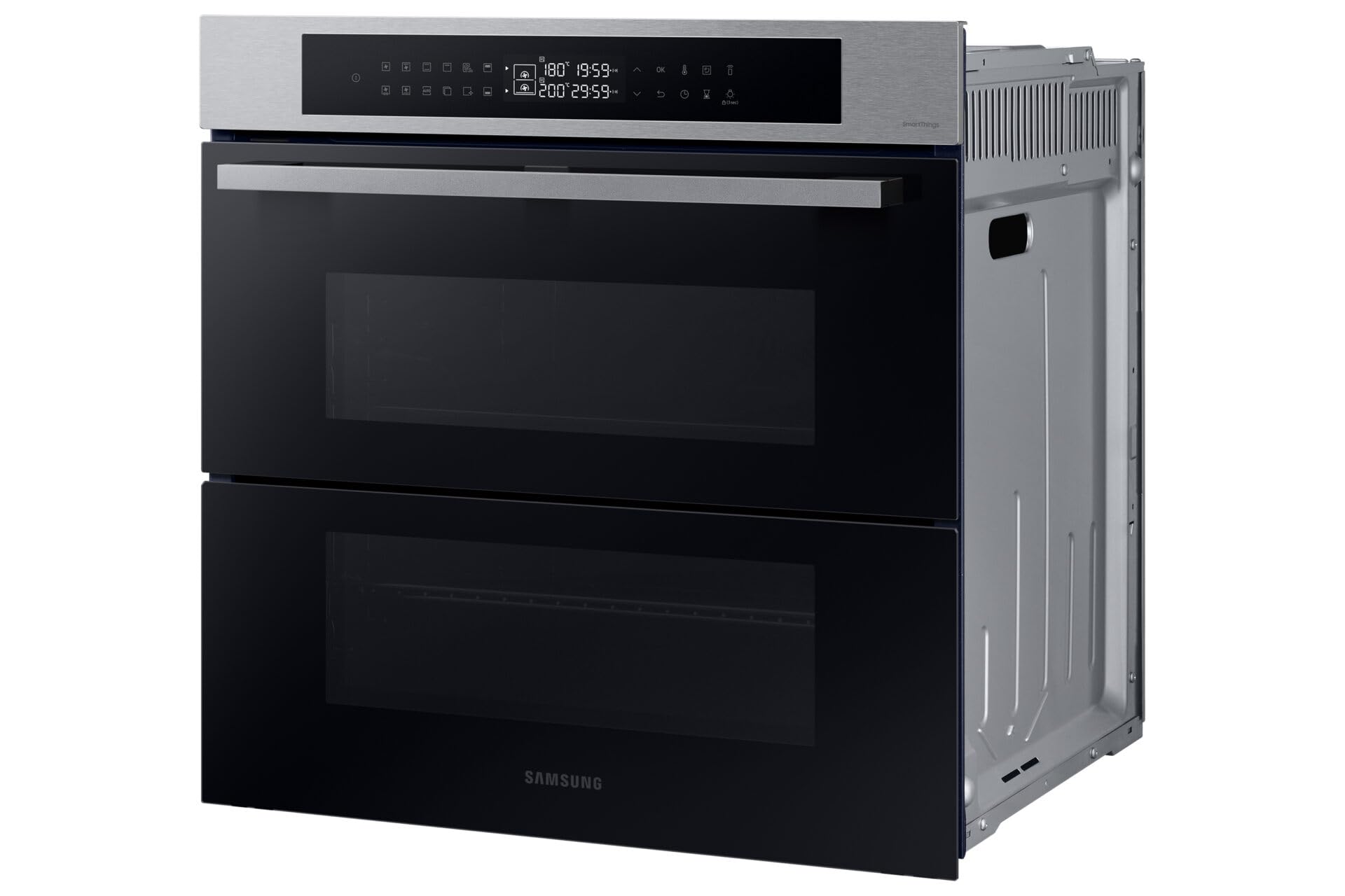 Forno Samsung ad incasso NV7B4340UBS 60 cm 76 l dual cook flex serie 4 doppia porta vapore grill wifi display led inox classe a+