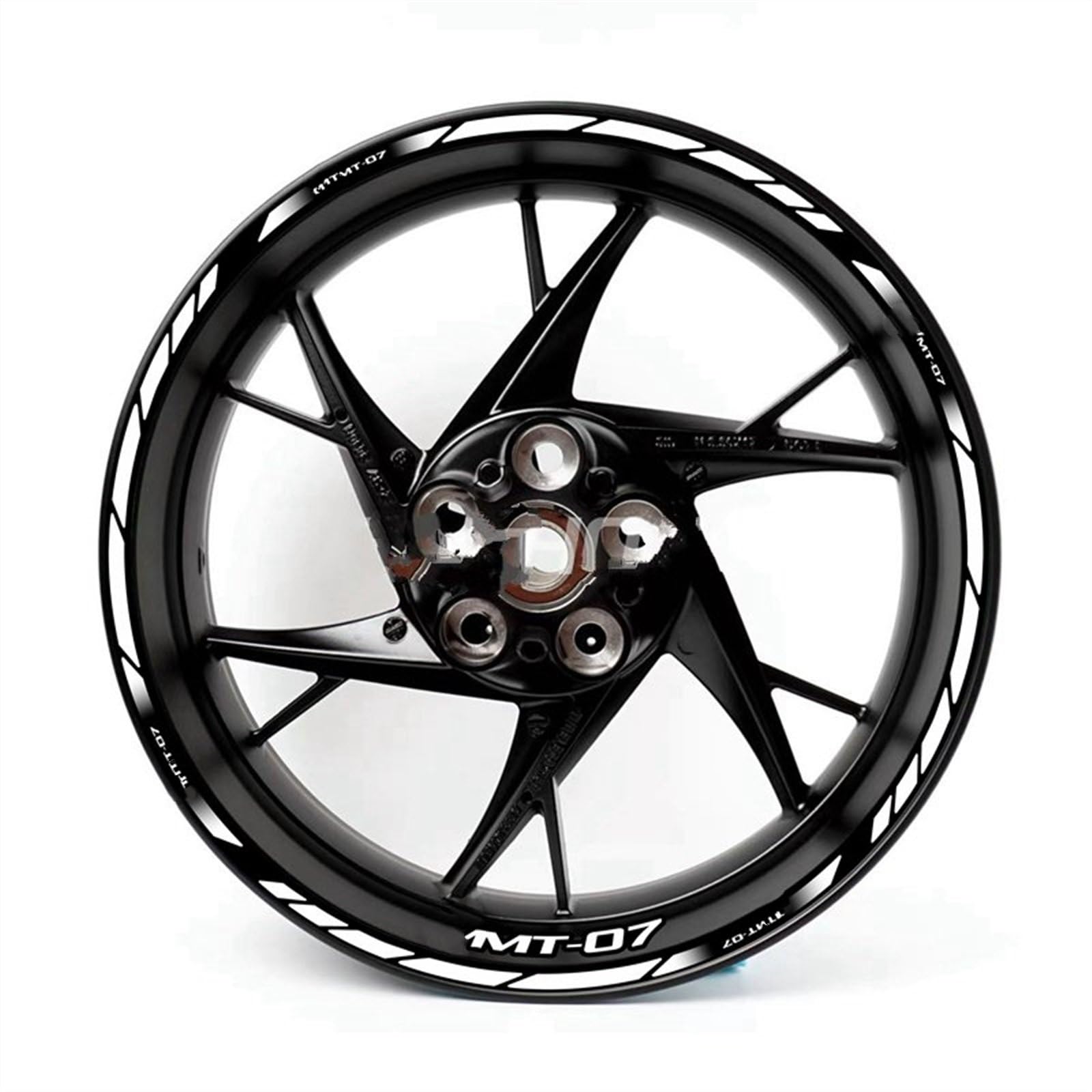 Motorcycle Wheel Stickers Rim Decal MT07 Set for Yamaha MT 07 2020 2021(Color10)