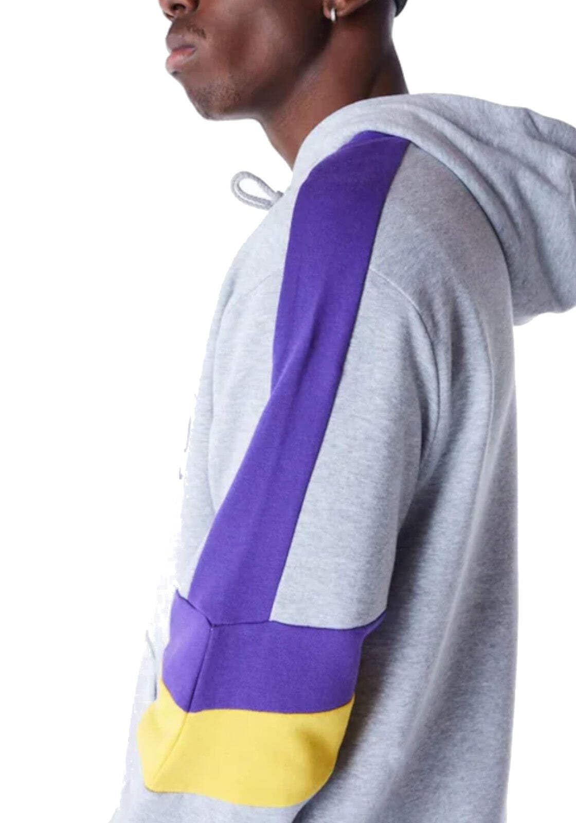 Los Angeles Lakers Hooded Pullover Felpa con Cappuccio Unisex Adulto