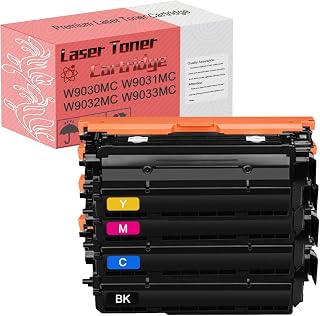Cartuchos De Substituição De Tóner W9030MC W9031MC W9032MC W9033MC, Compatível Para HP Color LaserJet Managed MFP E67550DH E67650DH E67560Z E67660Z Impressoras Combo Pack