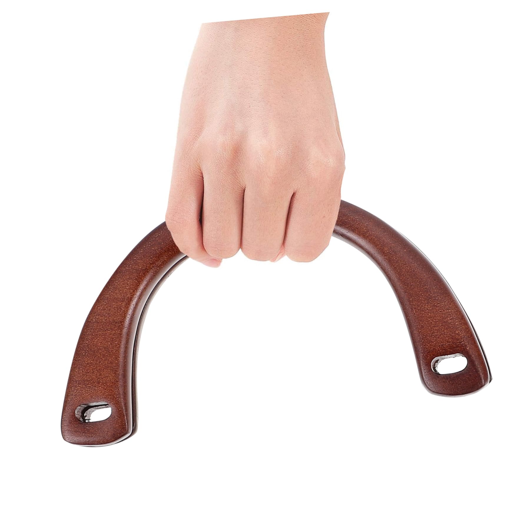 Artibetter 6 Asas de Madera para Bolso Ligeras y Cómodas Forma u Semicircular, 15x8cm Color Aleatorio Ideales para Reemplazo y Manualidades DIY