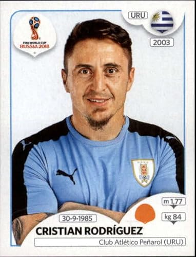 2018 Panini World Cup Stickers Russia #106 Cristian Rodriguez Uruguay Official Album Stickers in Raw (NM or Better) Condition