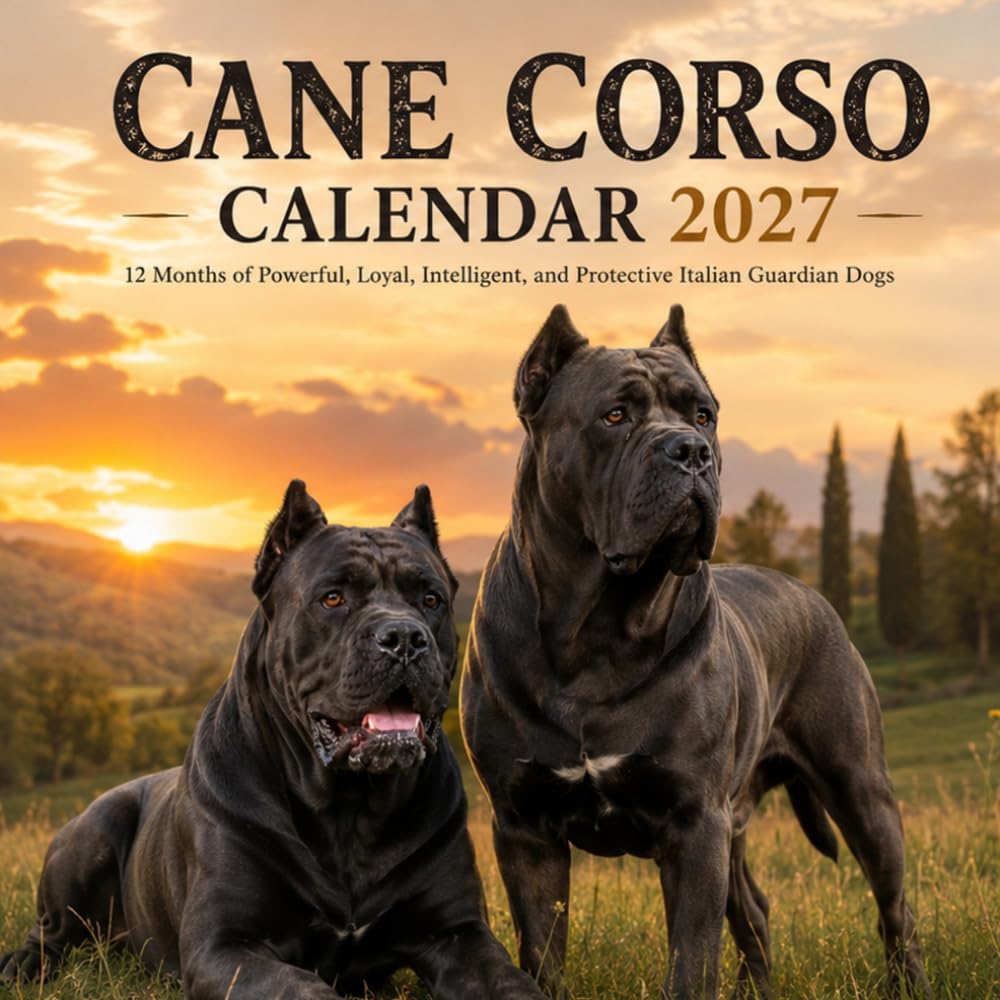 Cane Corso Calendar 2027: 12 Months of Powerful, Loyal, Intelligent, and Protective Italian Guardian Dogs