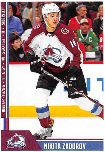 2018-19 Panini NHL Stickers Hockey #340 Nikita Zadorov Colorado Avalanche Official 2 1/2 Tall x 2 Inch Wide NHL Album Sticker