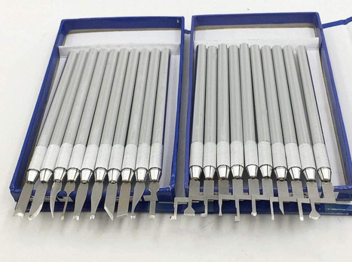 ZHONGJIUYUAN 20 PZ Set Carver di Cera Intaglio strumento di Ceramica Argilla Scolpitura Tool Set Acciaio Modellazione Mano Strumento