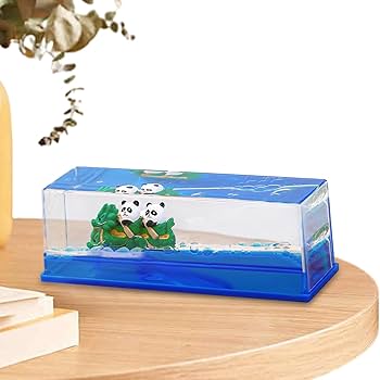 Amazon.co.jp: パンダ ボトルシップ オイルタイマー 置物 オブジェ