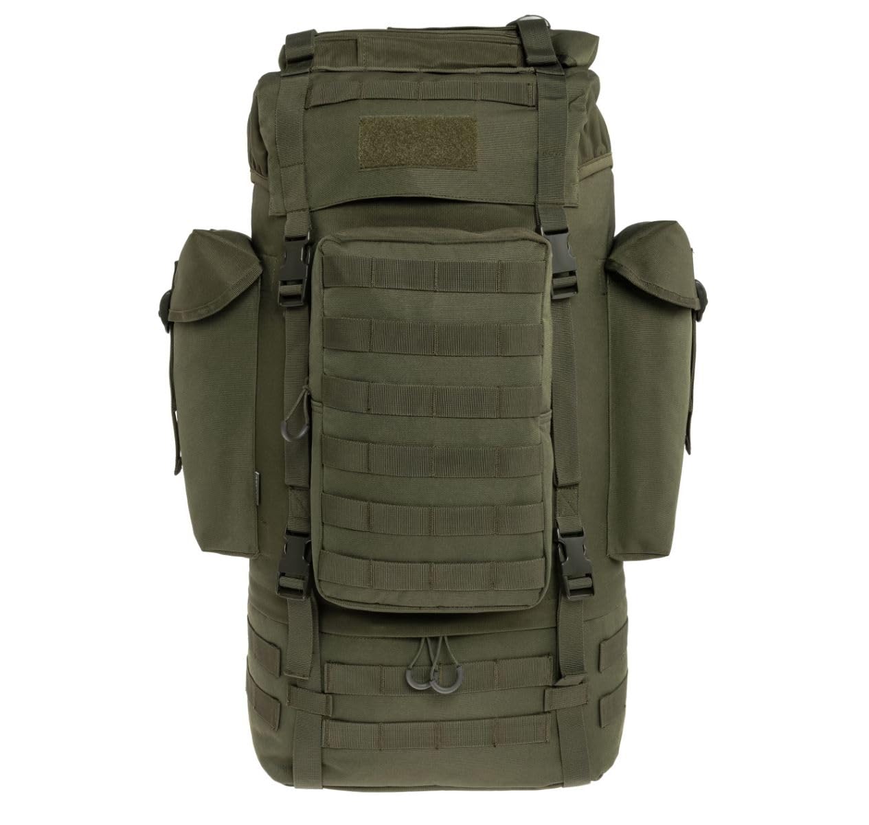 Tactical Fortex 65L Mochila Táctica – Oliva | Gran Mochila Militar & Trekking Hombre | Con Sistema MOLLE, Funda Impermeable | Ideal para Senderismo, Camping & Expediciones | 67×40×25 cm