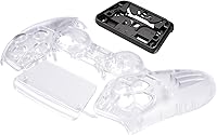 Vista 6 de eXtremeRate Full Set Shell with Buttons Touchpad Cover, Clear Custom Replacement Decorative Trim Shell Front Back Plates Compatible with p s 5