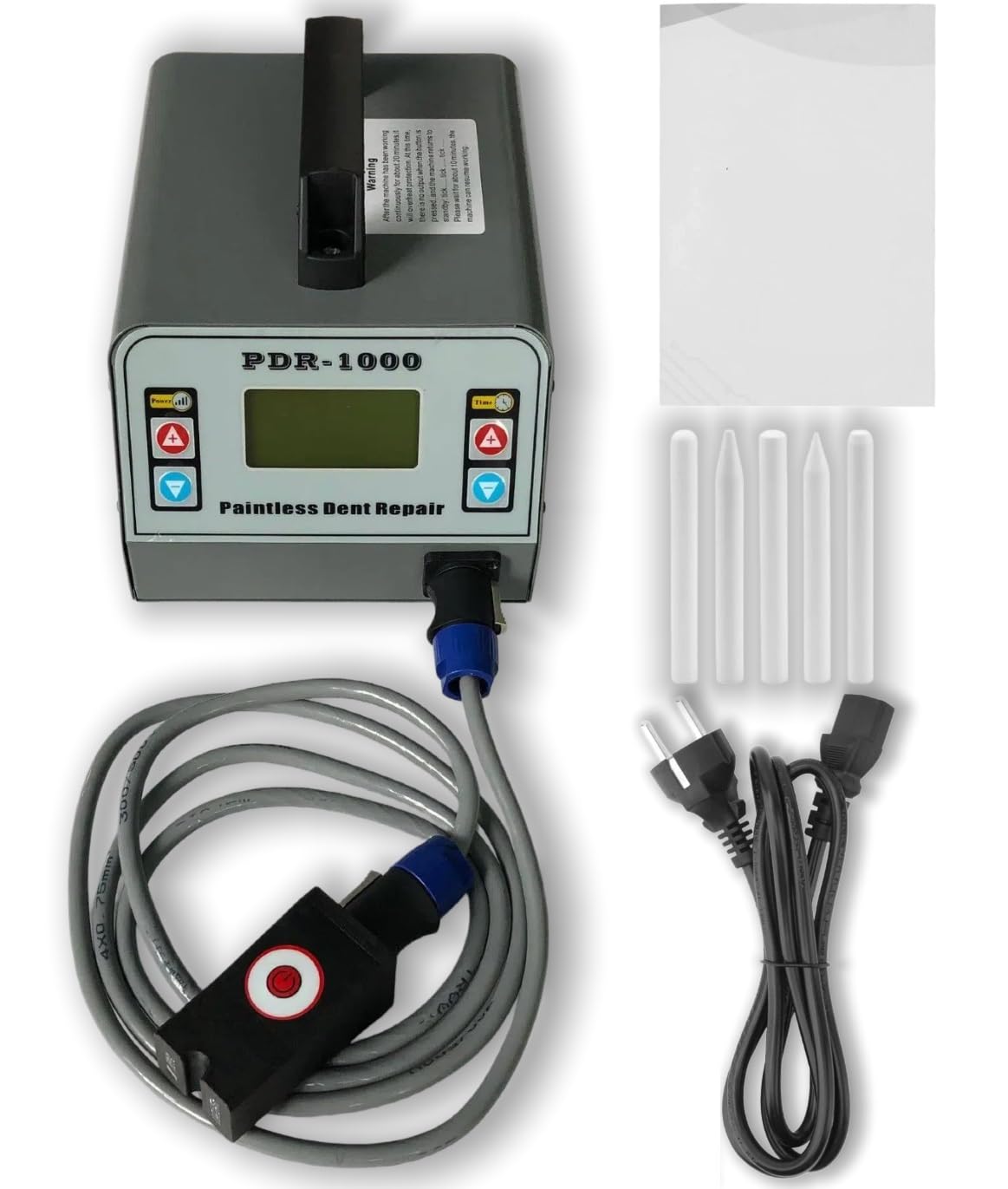 KJZQXYX Car Paintless Dent Repair Removing Tool,Auto Body Dent Repair Kit, Hot Box Induction Heater, 1000W PDR Heater Machine (Gray)