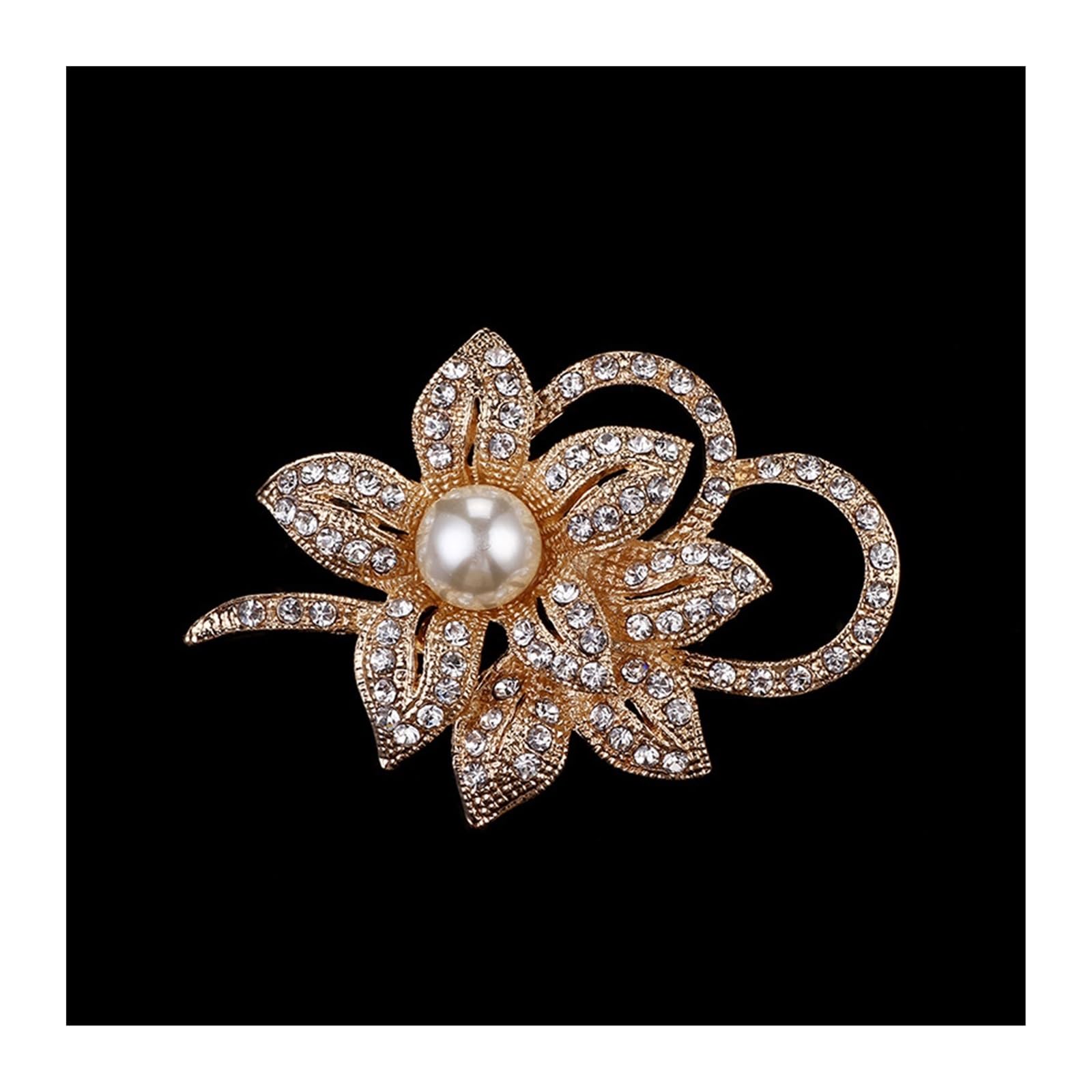 Spilla alla moda gioielli spilla pin lega fiore spille accessori indumento spilla, spille, 1