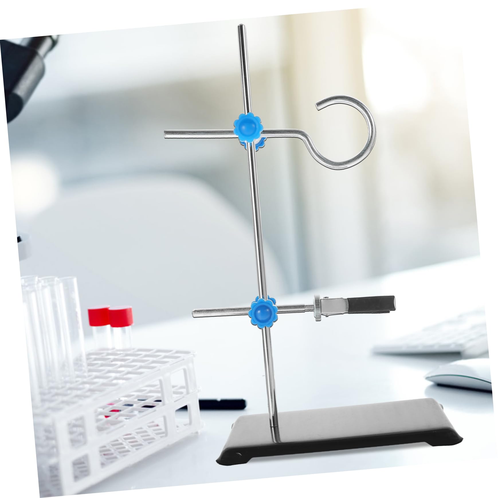 Support de Laboratoire Portable en Fer Plusieurs styles Facile à Monter et Démonter 30cm, Plateforme de Support Plusieurs styles pour Matériel Chimie Laboratoire