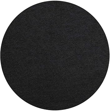 VERSARE Wall-Mounted SoundSorb Acoustic Circle Panels | Soundproof Noise Pads | Acoustics for Home Studios, Theaters or Schools | Unique Designs | 24" Flat Circle Black