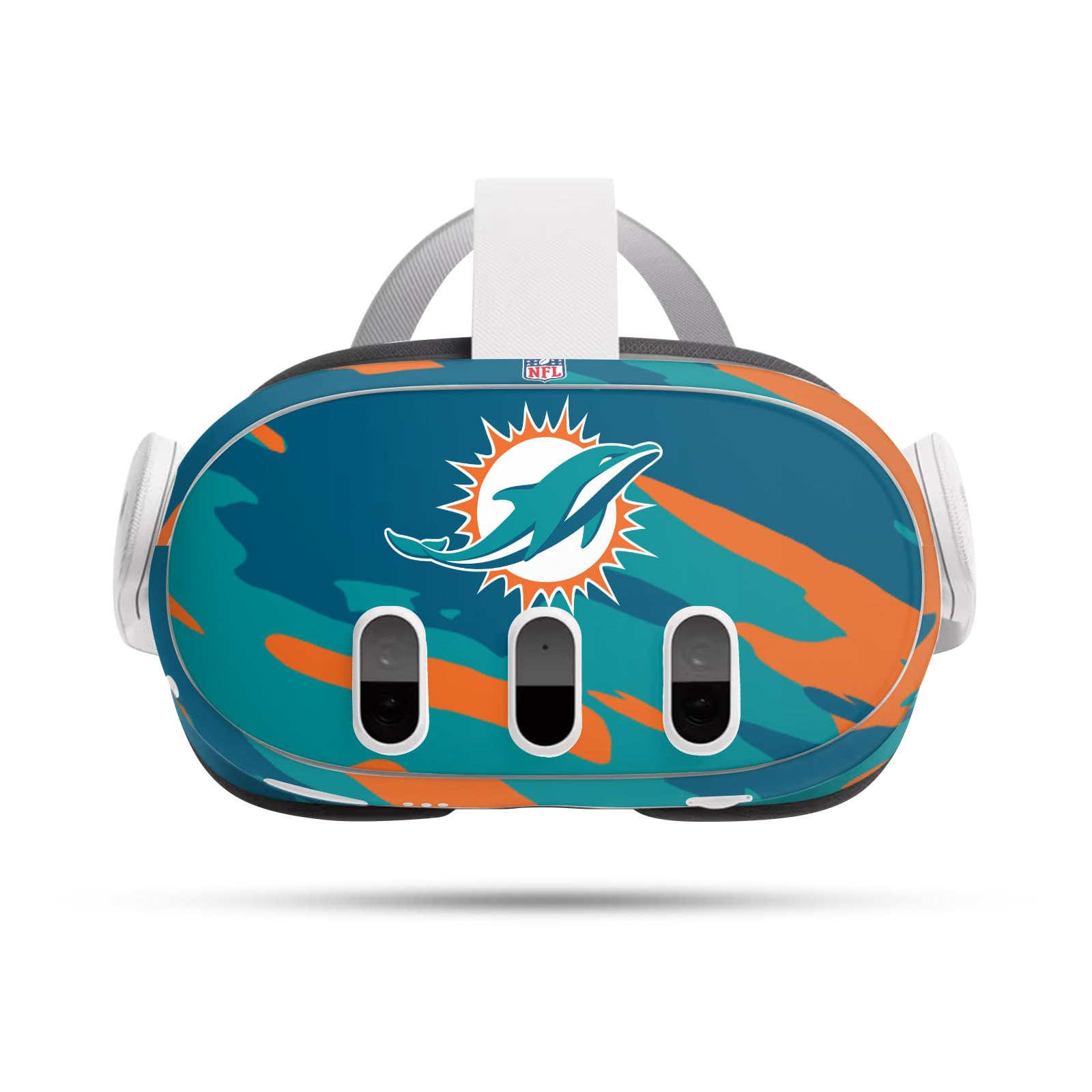 Meta Quest 3 couverture vinyle camouflage NFL Miami Dolphins - 8