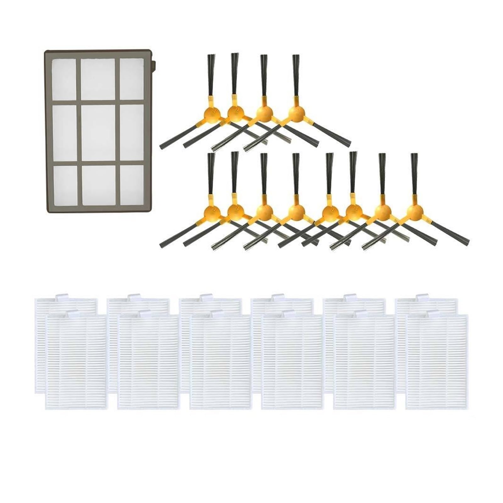 Ersatz-Seitenbürste HEPA-Filter-Set für Zigma Spark 980 981
