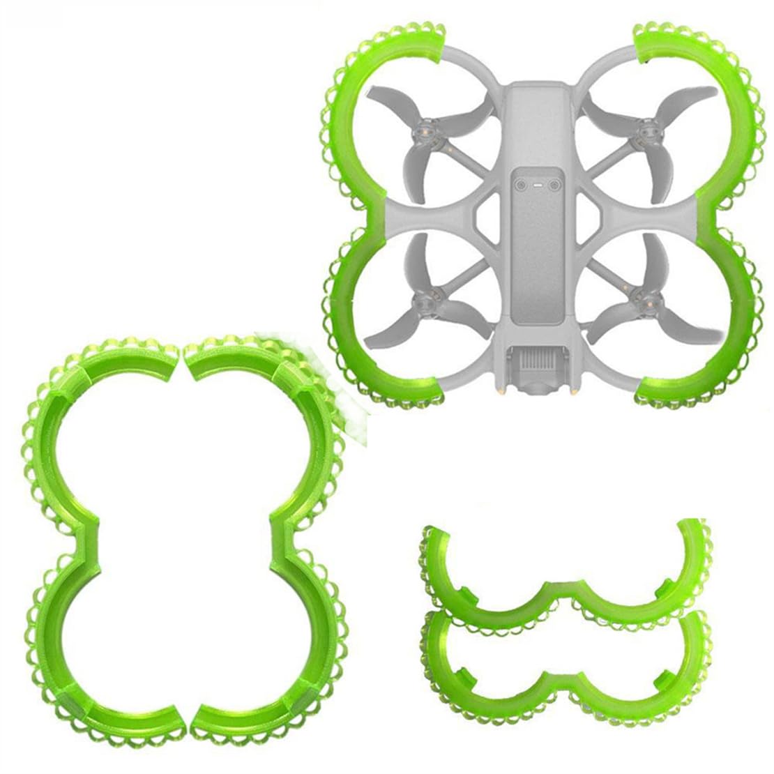 Propeller Protector for DJI Avata 2, Bumper Protection Ring, Anti-Collision Impact Protective Protection Propeller Cover for DJI Avata2 Drone Accessories, Black