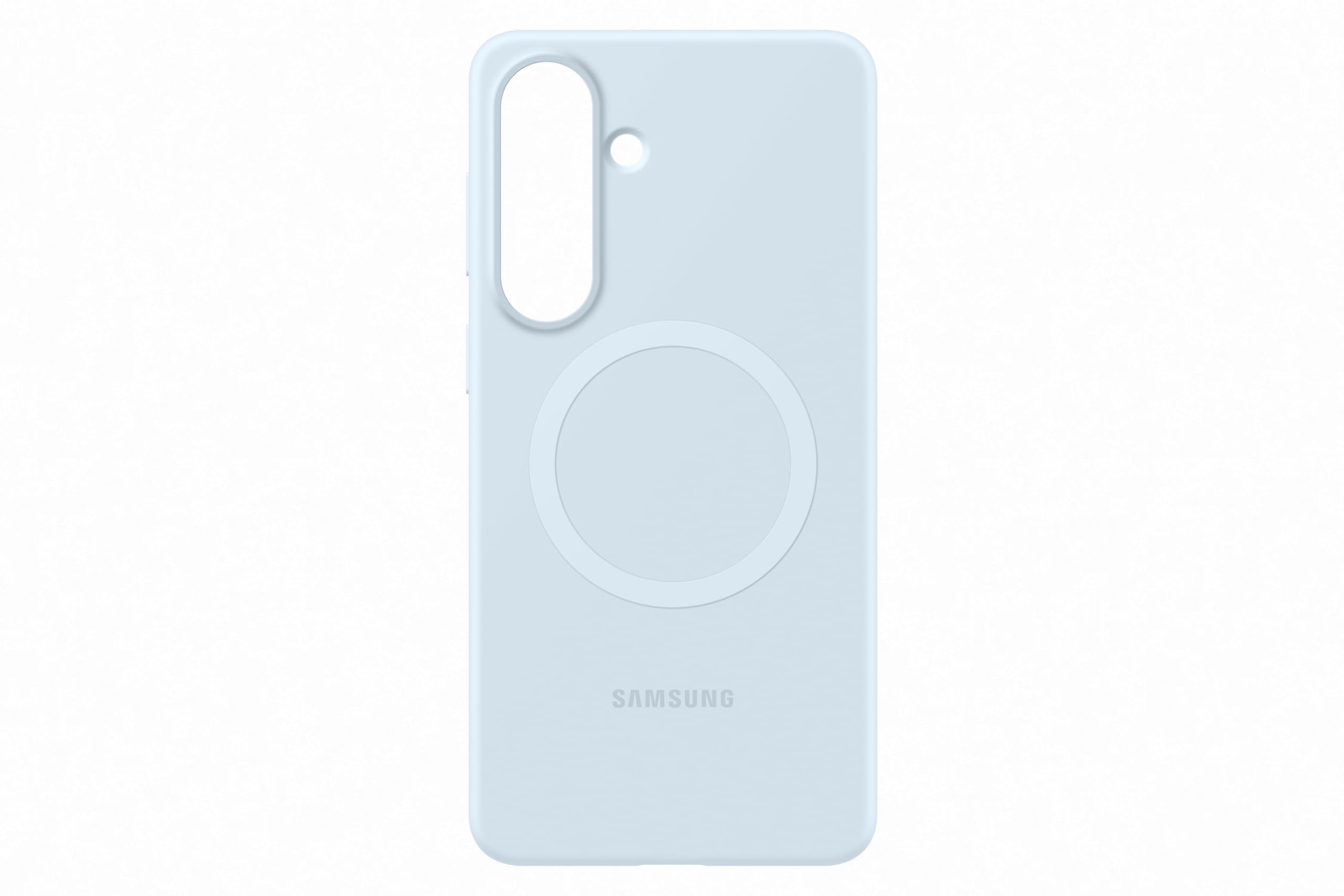Samsung Galaxy S26+ Silicone Magnet Phone Case, Soft-Touch, Durable Grip, Great Feel, Light Blue