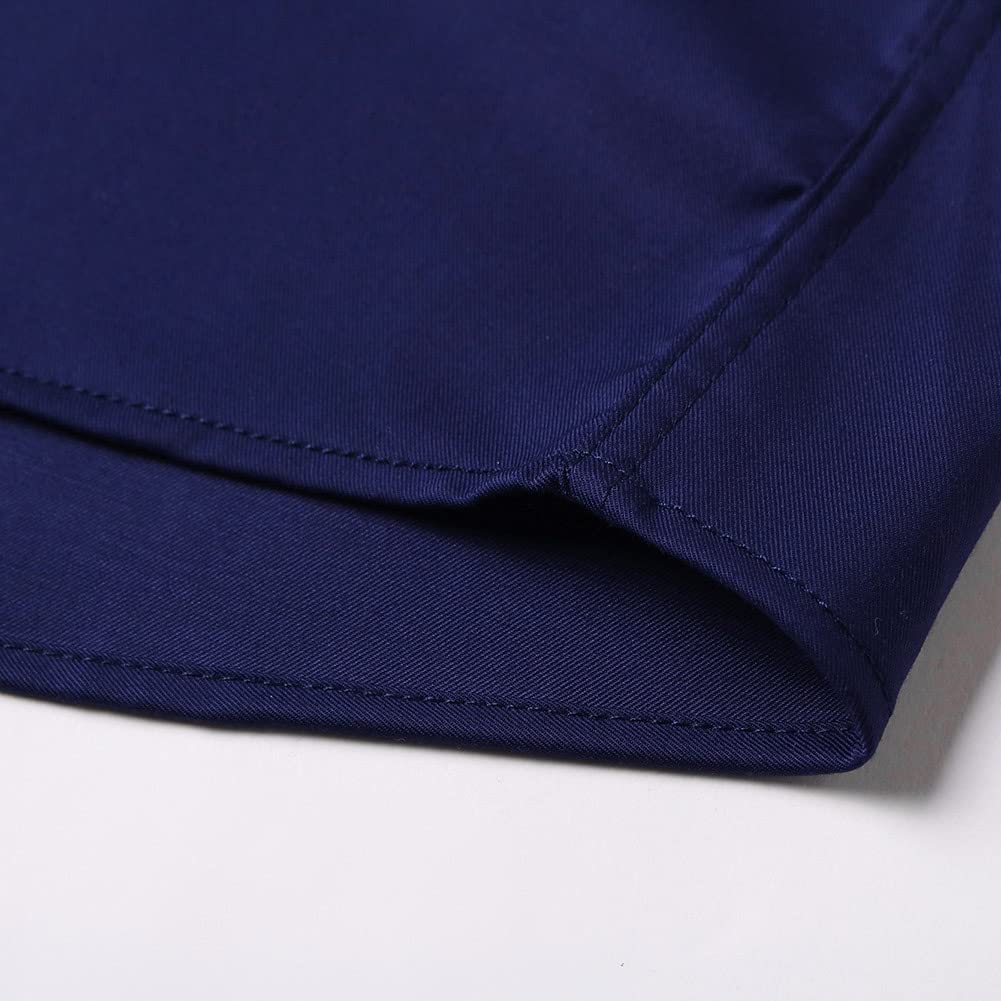 Camicia da Scuola per Ragazzo Manica Corta Uniforme Camicie Solid, vestibilità Regolare
