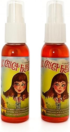 V Spec 2.2 fl oz Líquido-CF-2pk La Chicca Fresita Desinfectante Automotriz Líquido Ambientador Aerosol, Fresa Fresa