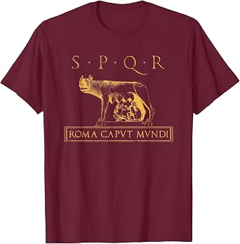 SPQR Roma Caput Mundi Ancient Rome Roman Empire T-Shirt