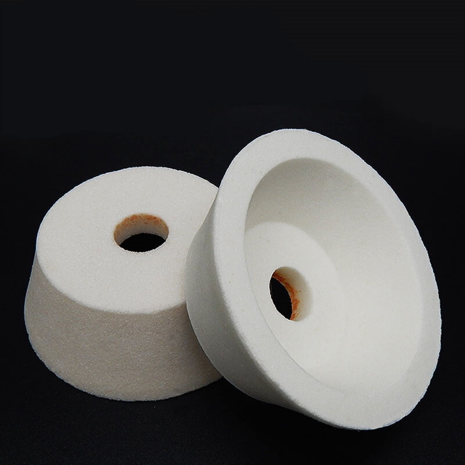 1 pz Mola in corindone Bianco a Forma di Tazza Mole in corindone Bianco Dischi for lucidatura Saldatura/Diametro 125 mm(36#)