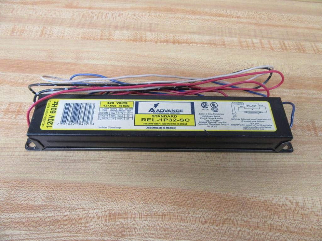 ADVANCE BALLAST REL-1P32-SC 120VAC, 0.27AMP, 60HZ, Electronic Ballast