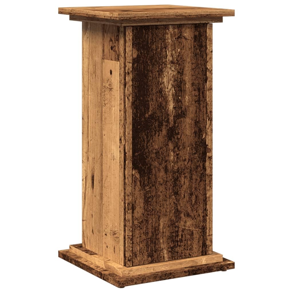 vidaXL Display Stand with Storage, Plant Stand for Living Room Hallway, Standing Shelf, Storage Cabinet, Display Cabinet, Old Wood Engineered Wood