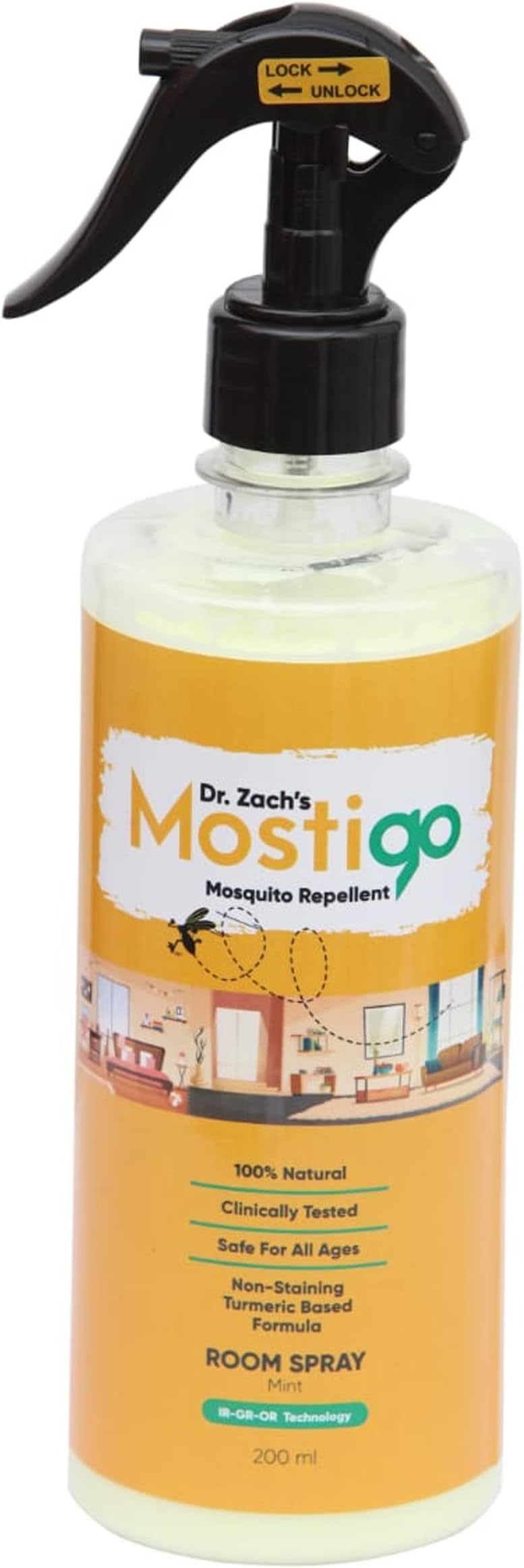 Mosquito Repellent Room Spray, 100% Natural Safe for Adults, Children & Pets