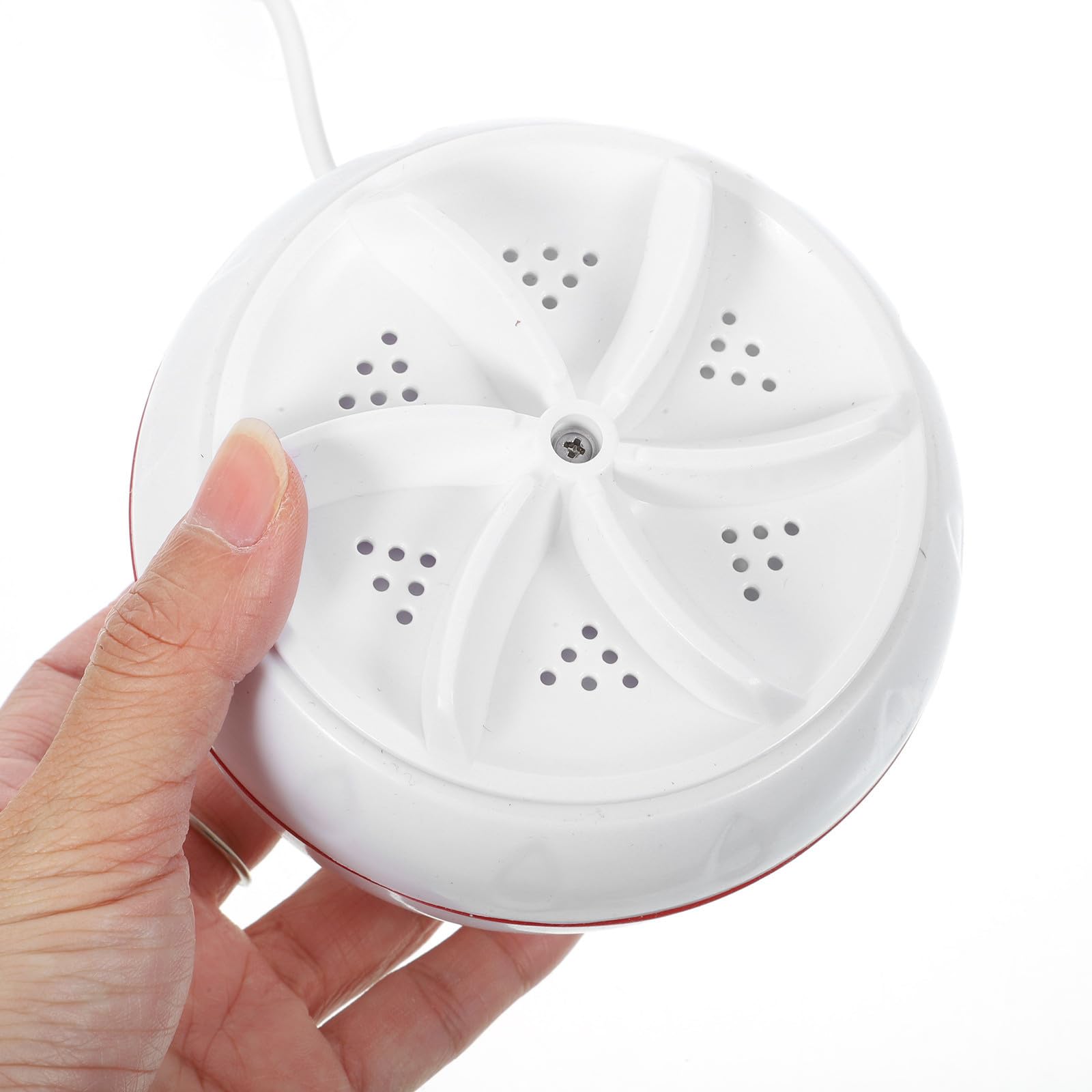 Mini Lave-linge Portable 30w USB Interrupteur, Blanc | Rotation Avant et Arrière, Abs Léger et Transportable, pour Voyages Fréquents et Usage en Dortoir