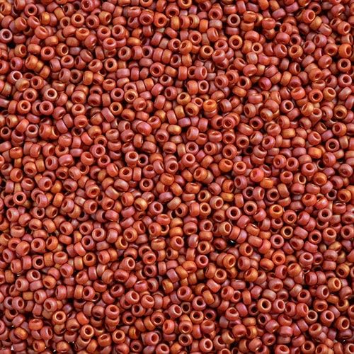 Miyuki Seed Bead 15/0 Frosted Glazed/Rainbow Pink Fuchsia Matte AB 250Grams of Japanese Glass Beads