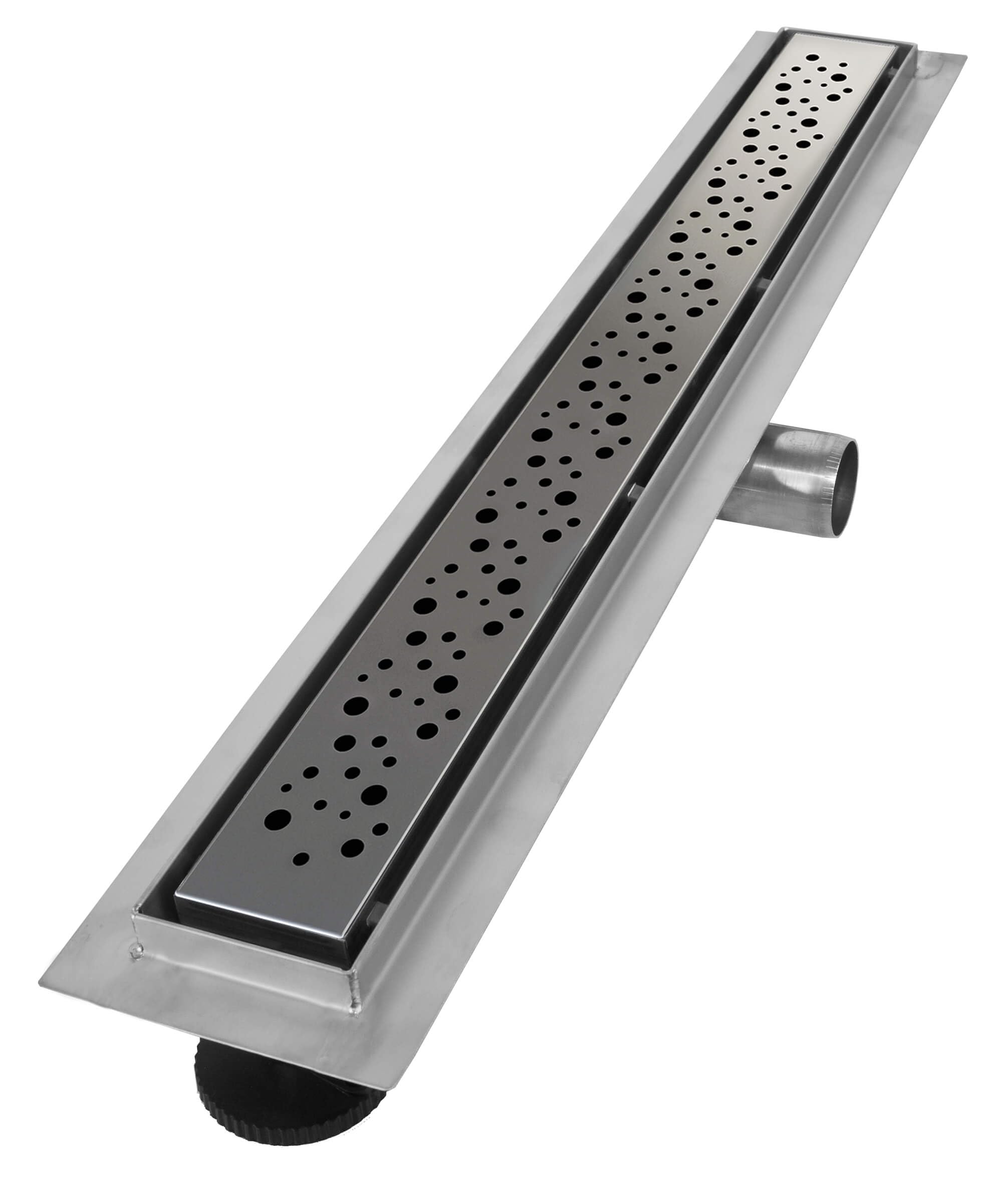 VILSTEIN Duschrinne 80cm, Edelstahl Bodenablauf Komplettset