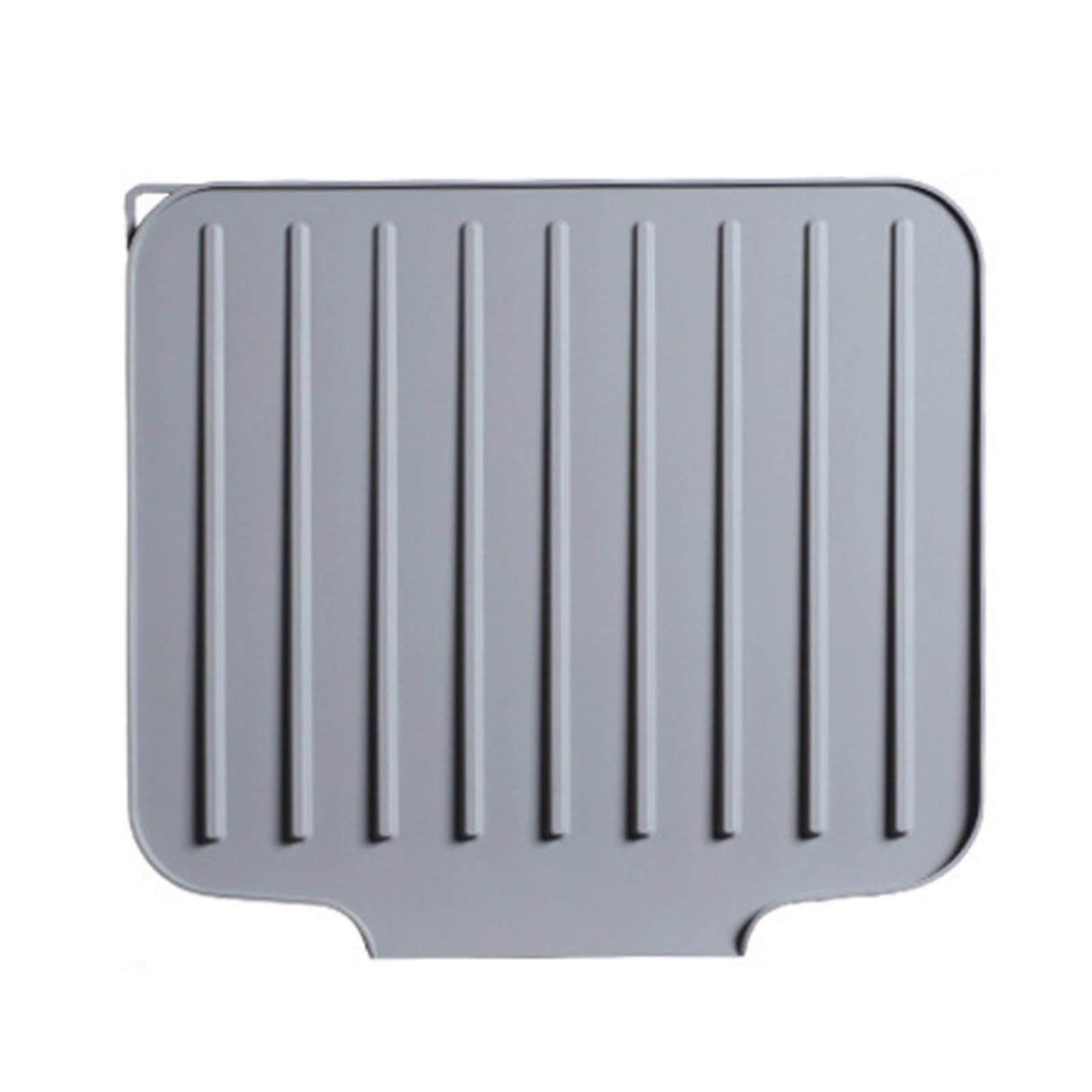 Tapis égouttoir antidérapant en silicone pour évier de cuisine – Tapis de séchage flexible et facile à nettoyer pour vaisselle sanitaire protecteur de comptoir non toxique résistant à la chaleur