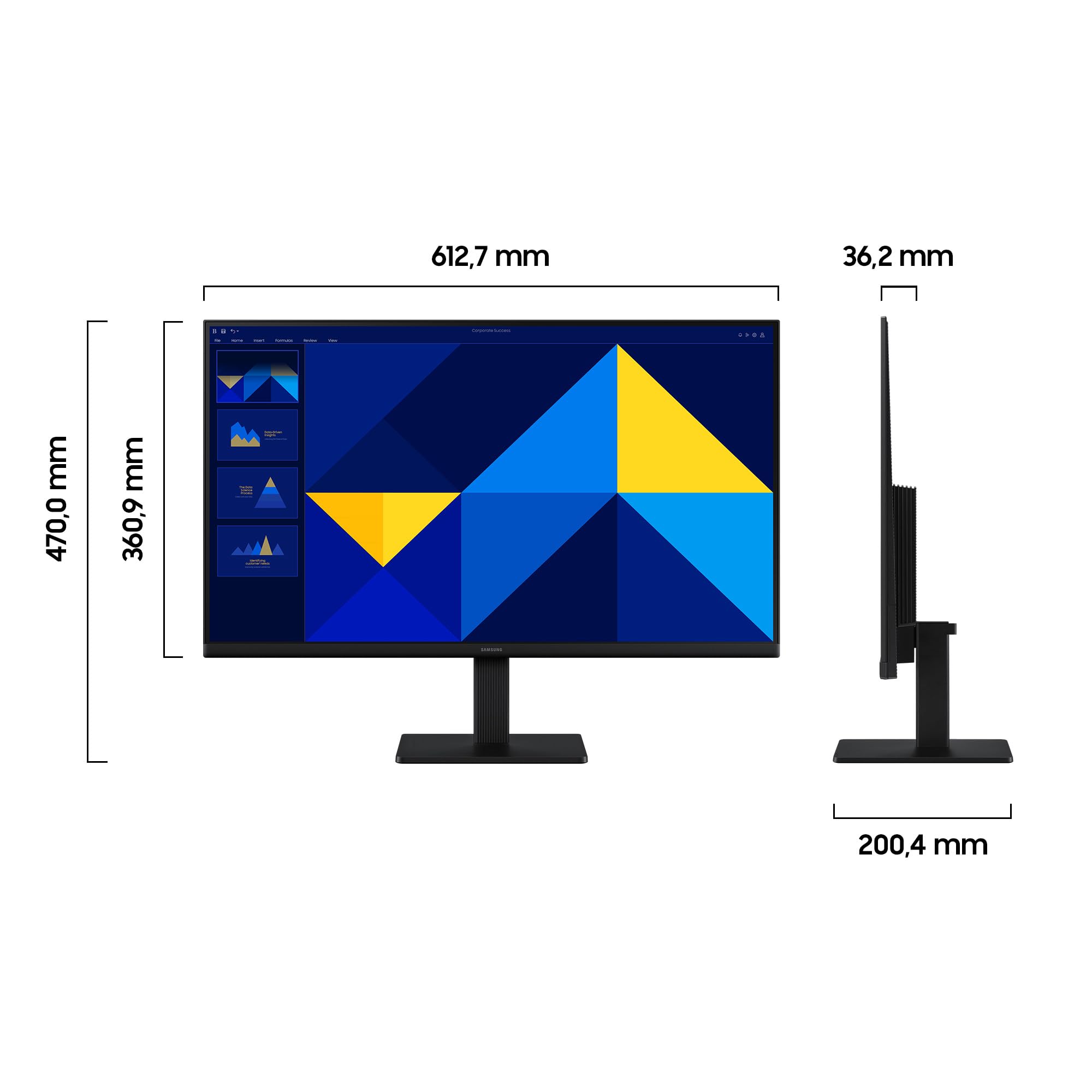 Samsung 27 Zoll Essential S3 S30GD Full HD 1080p PC-Monitor, 100 Hz, IPS-Panel, Game Mode