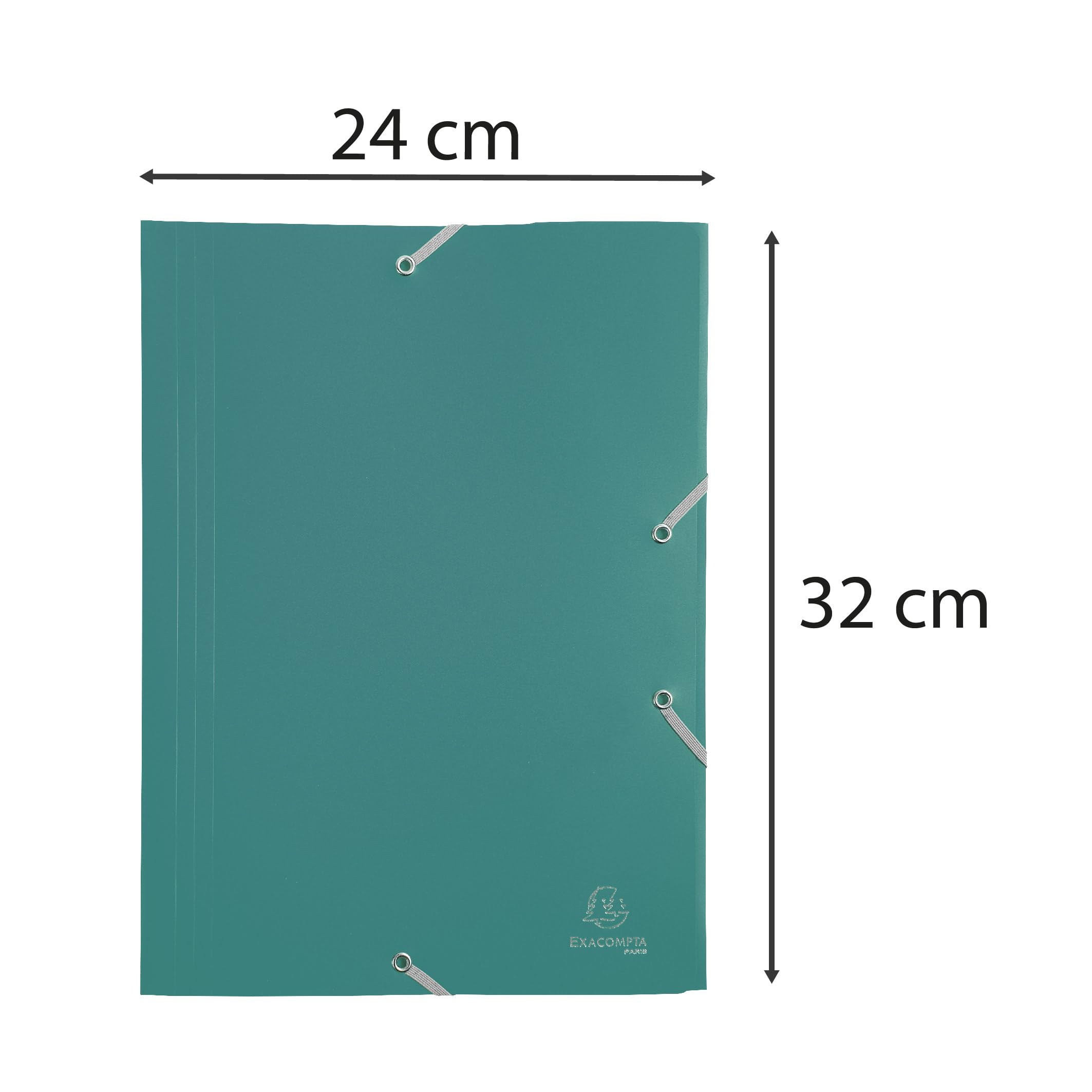 Chemise a elastique 3 rabats polypropylene 4/10e opaque eco - a4