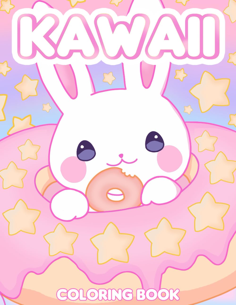 Kawaii Coloring Book: 50 Adorable Coloring Pages of Chibi Characters & Super Cute Objects | Coloring Book for Kids Ages 3+
