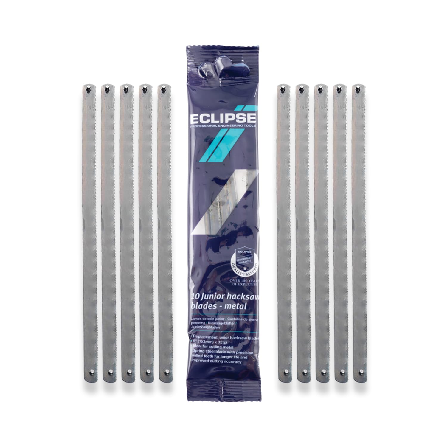 RDGTOOLS Eclipse 10 x Junior Hacksaw Blades 71-132R