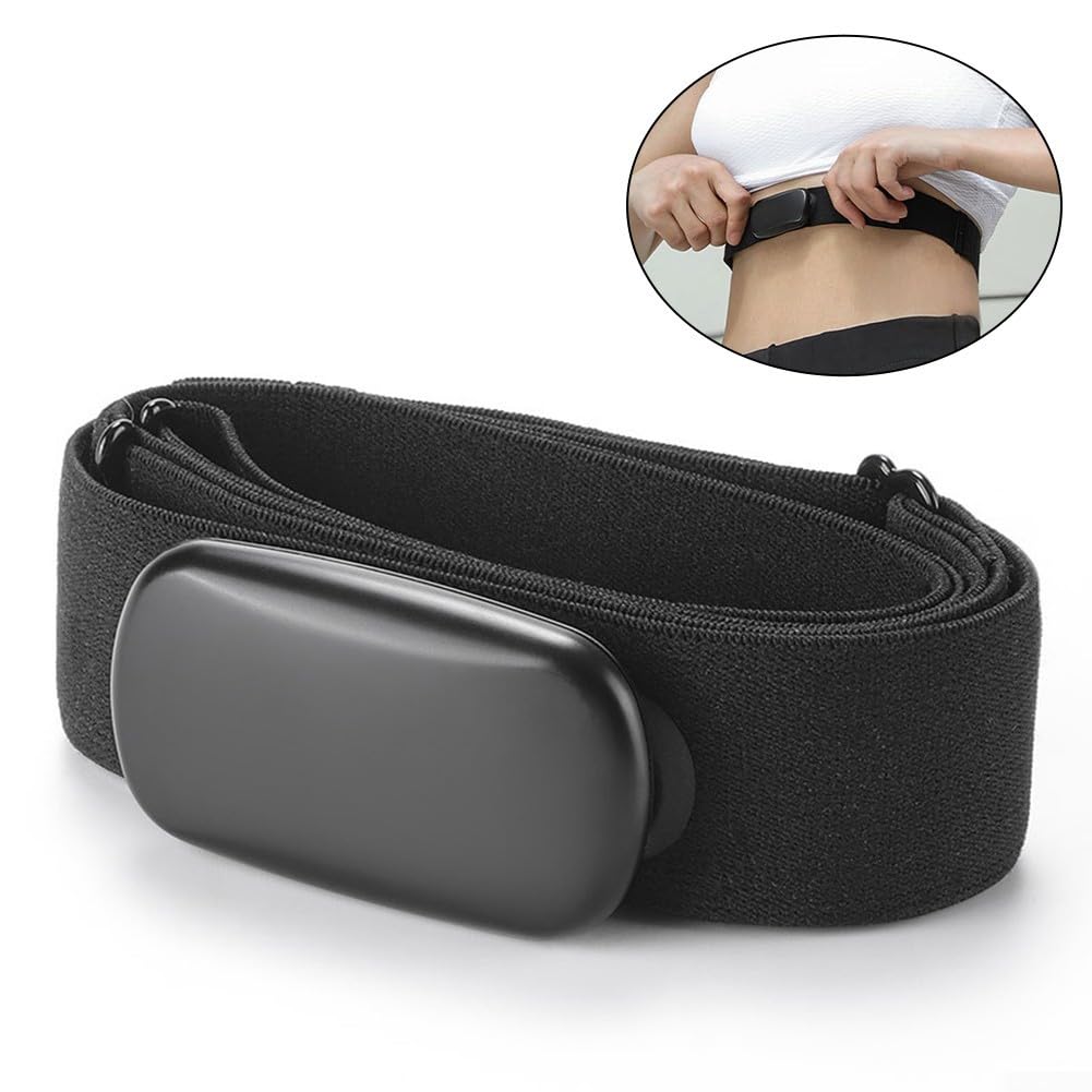 Moniteur de fréquence cardiaque intelligent Plus et capteur BLE 40 IP67 étanche en nylon pour Garmin et vélo, vélo, course à pied, entraînement fitness Noir