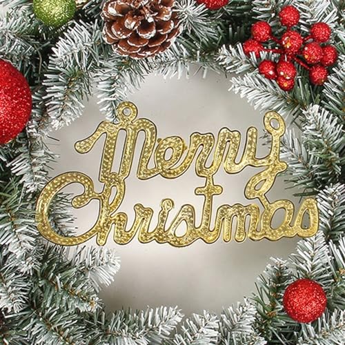 Couronne de Noël 30cm lot de 2 suspensions sans entretien - 3