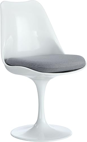 LexMod silla de comedor de vinilo Gris