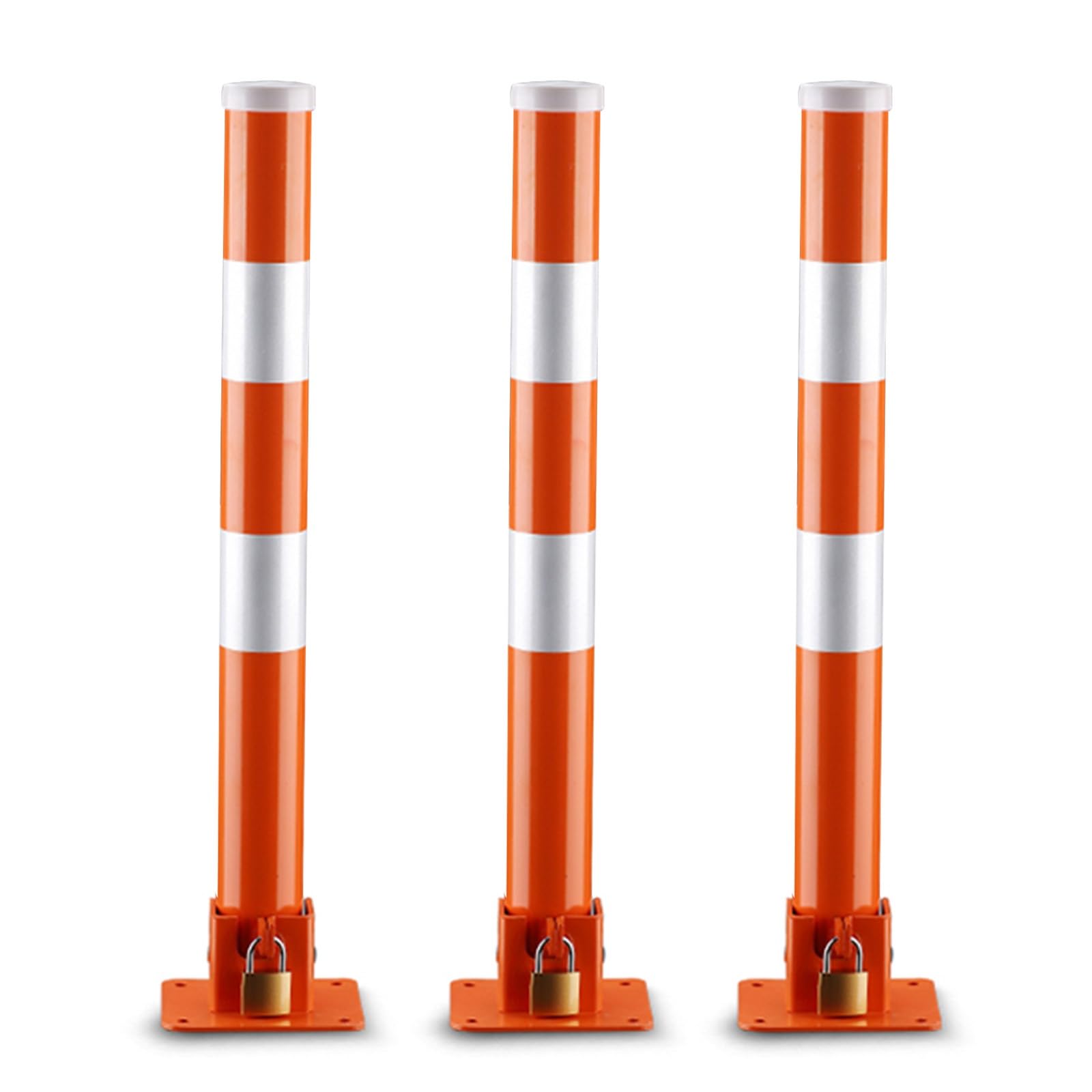 Borne de sécurité en Acier - Barrière de stationnement, Poteau de signalisation pour allées et contrôle de la Circulation des véhicules