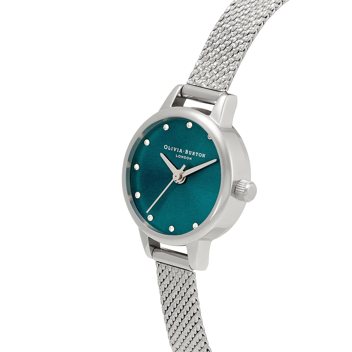 Buy Olivia Burton Classics Qtz Basic Navy Sunray & Stone Round