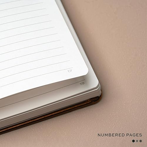 Miniatura 4 de Cuaderno profesional con forro de bolsillo, tapa dura de poliuretano artístico y 200 páginas numeradas, papel grueso de 3.53 ozm, ideal para