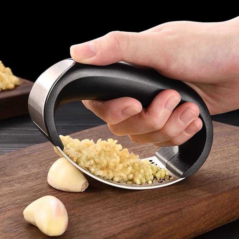 KianSteel Garlic Presser, Garlic Press Crusher for Kitchen