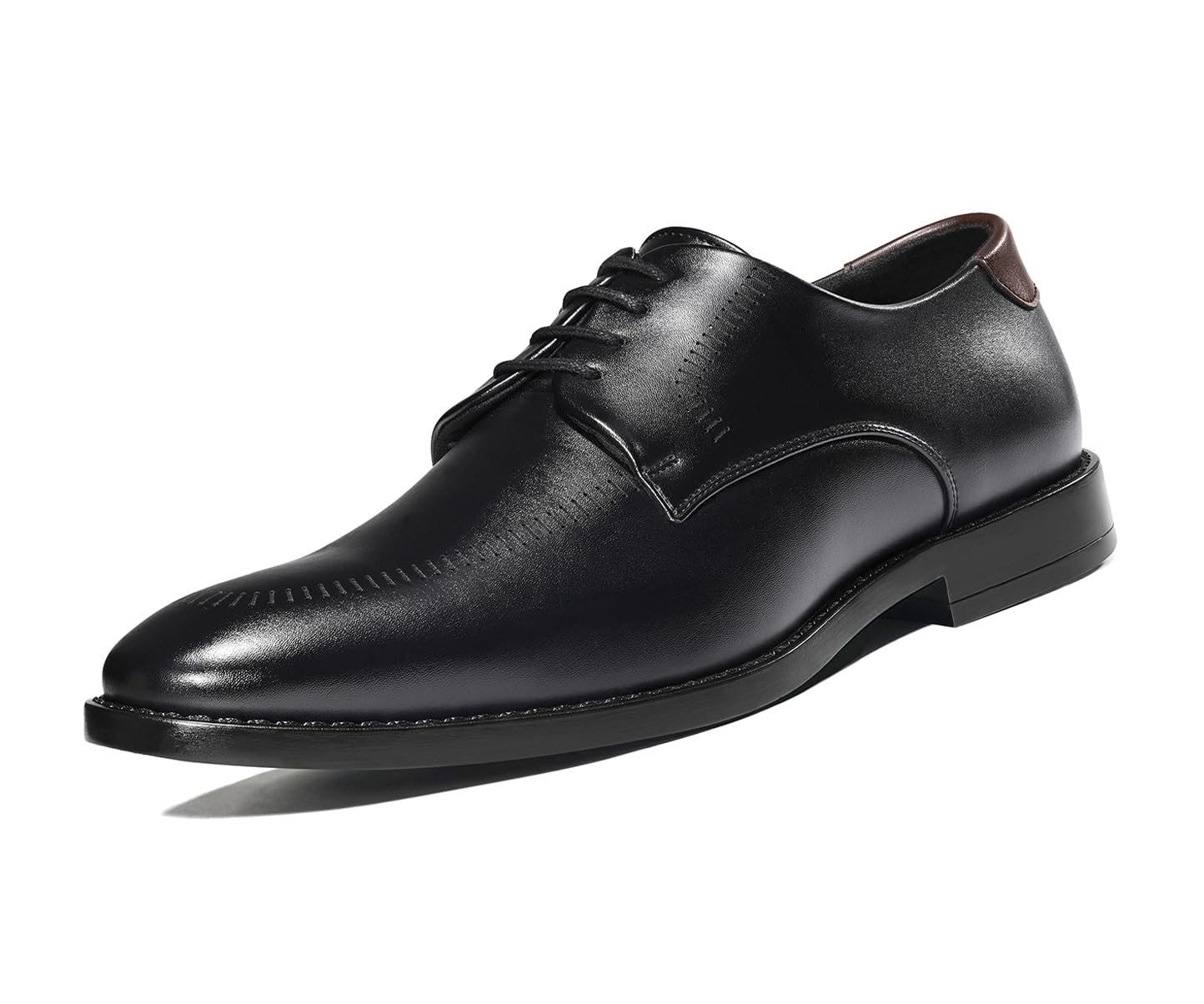 louis stitch Men’s Jet Black Formal Lace-Up Derby Shoes | Formal Lace-Up Shoes for Men | Business & Occasion Wear | LSVSWC-1-JB-picture-38