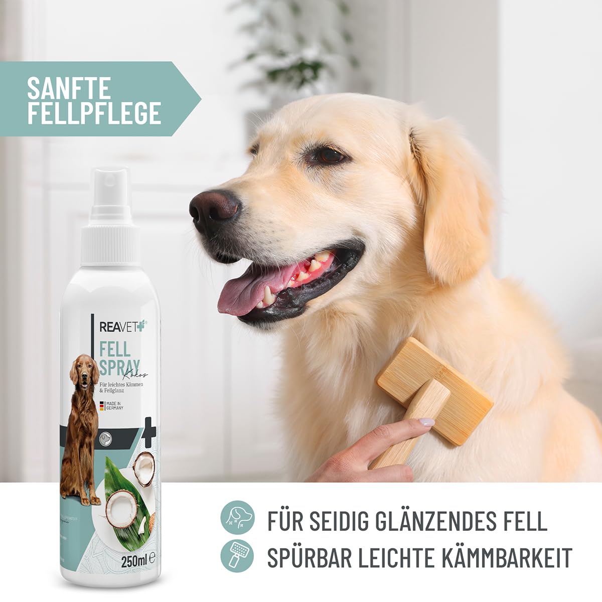 ReaVET Cuidado spray de coco para perros 250 ml