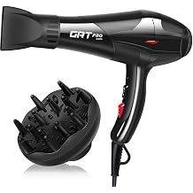 Professional Hair Dryer Ion Hair Dryer 3500 W Blue Light Ion Care Gentle Styling 2 Speed 3 Heat Settings 2 Concentrator and Diffuser for Hair Salon Travel and Family