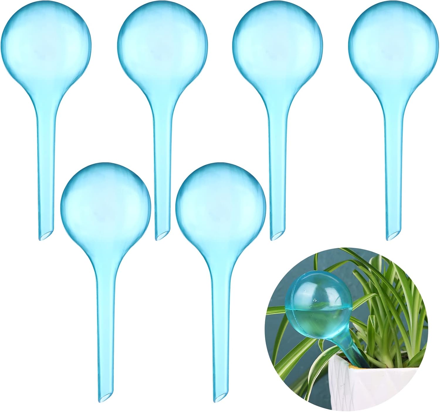 6 Pcs Plant Watering Globes Clear Plant Watering Globes Automatic Plant Water Balls Self Garden