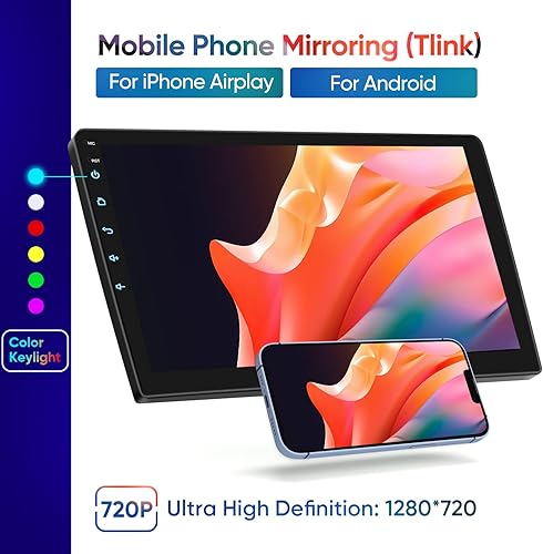 Miniatura 6 de 10 pulgadas para Chevrolet Silverado GMC Sierra 2014-2018 (excepto 2015) Android 10.0 estéreo de coche (3RAM+32ROM) Auto Carplay 8Core QLED pantalla