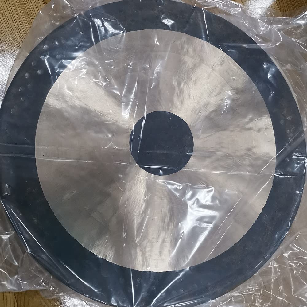Bronze Chinese Traditional Gong, Calming Sound and Beautiful Wash Quality, Traditional & Aged Look, Great for Sound Healing, Home, Office(Size:22 Inch)