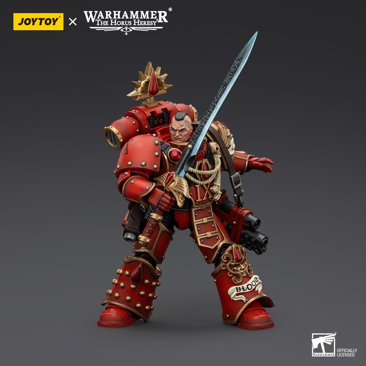 TOYVERSE JOYTOY 1/18 Action Figure Warhammer The Horus Heresy, Blood Angels Raldoron First Captain of The Blood Angels, Movable Joints, Character Model, Ages 15+