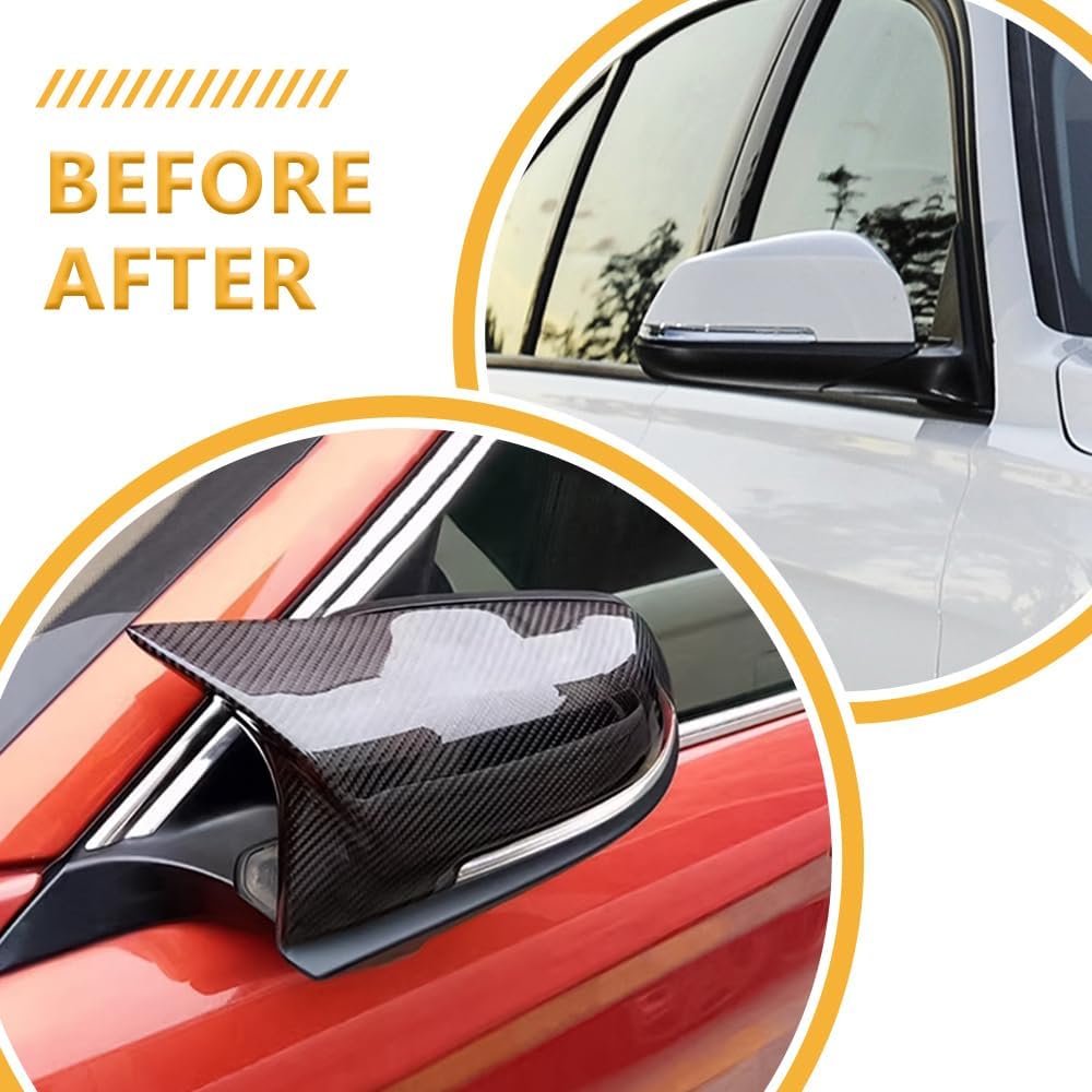 Mirror Caps Fitment for BMW 2PCS-Set (Real Carbon Fiber, F22 F30 F32 F36)